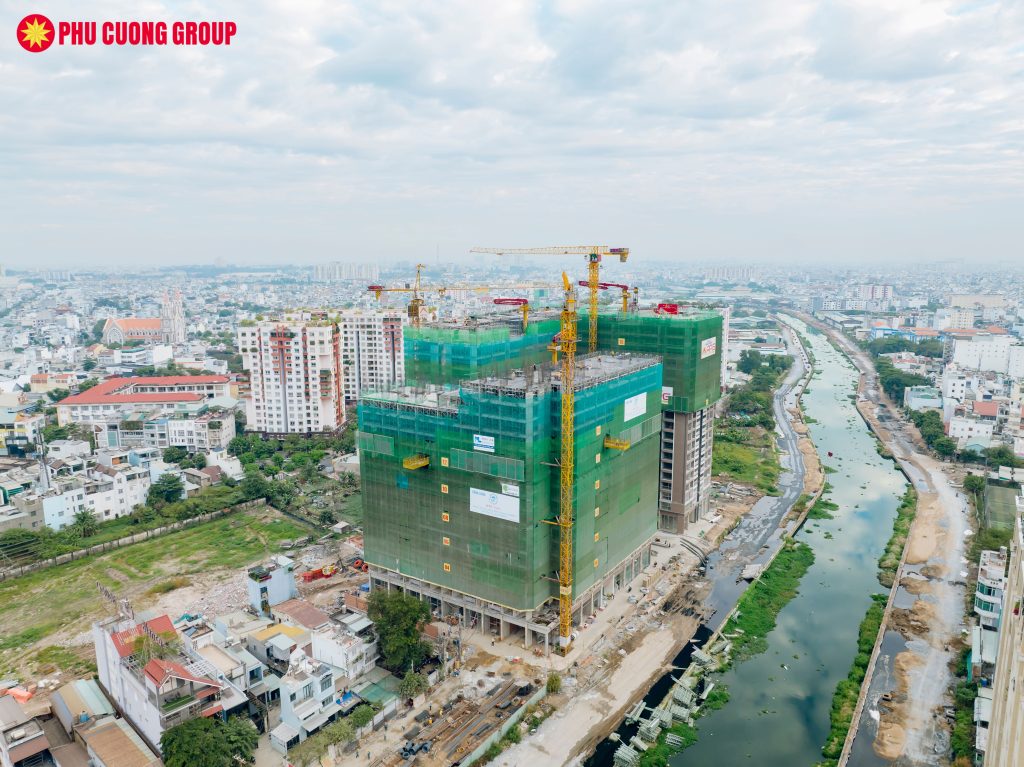 Toàn cảnh công trình từ flycam