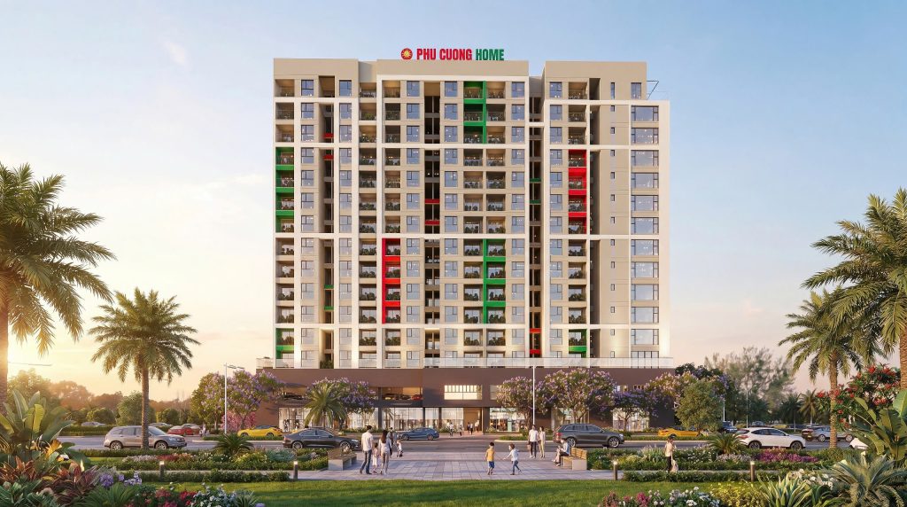 Phối cảnh khối đế thương mại